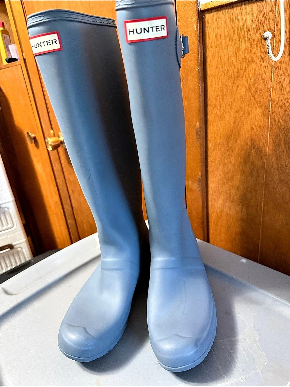 Hunter Original Tall Rain Boots Blue US 8